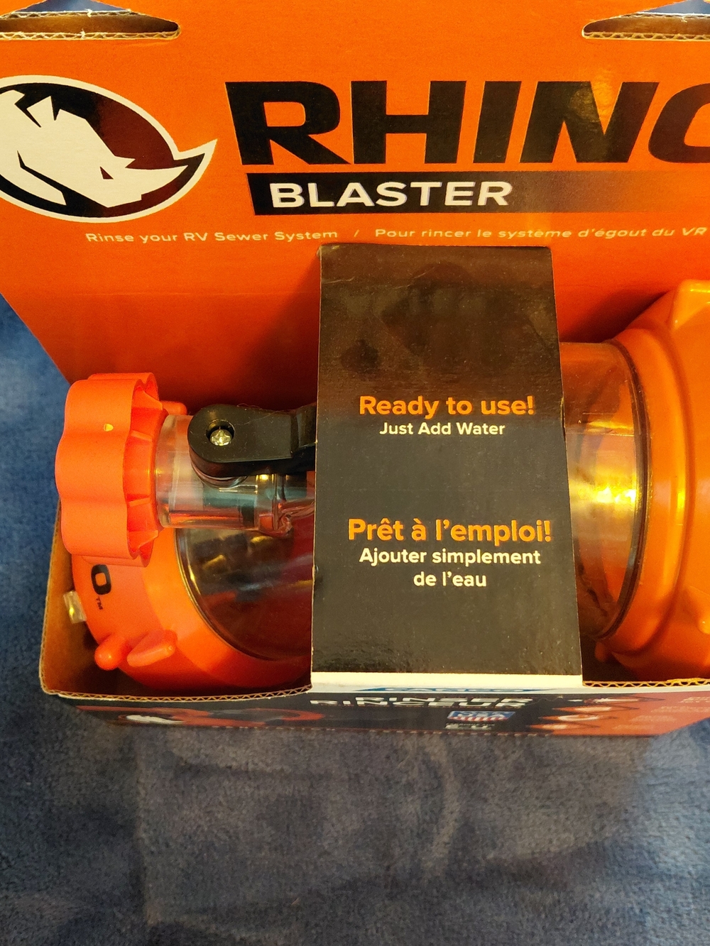 Camco 39082 Rhino Blaster Clear 45-Degree RV Holding Tank Rinser New - Picture 2 of 10
